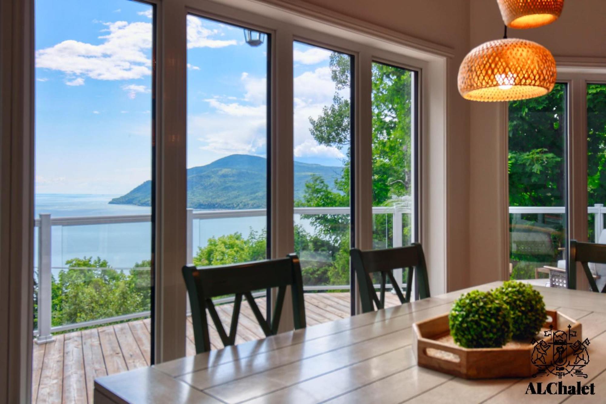 Vila Aelpha-M - Magnifique Vue Sur Le Fleuve Baie-Saint-Paul Exteriér fotografie