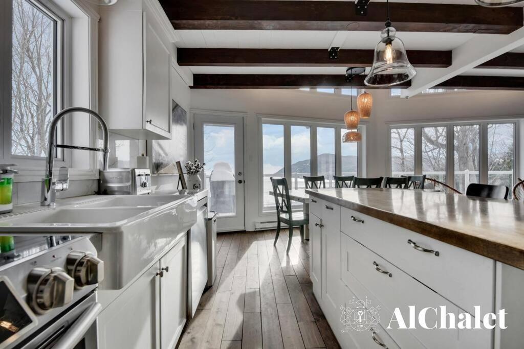 Vila Aelpha-M - Magnifique Vue Sur Le Fleuve Baie-Saint-Paul Exteriér fotografie