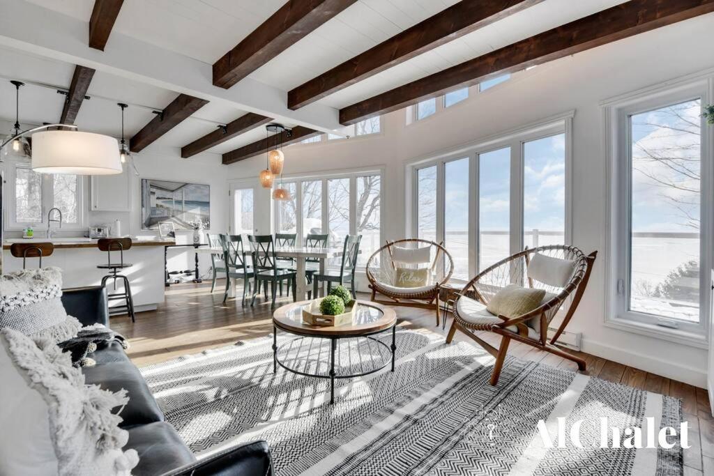 Vila Aelpha-M - Magnifique Vue Sur Le Fleuve Baie-Saint-Paul Exteriér fotografie