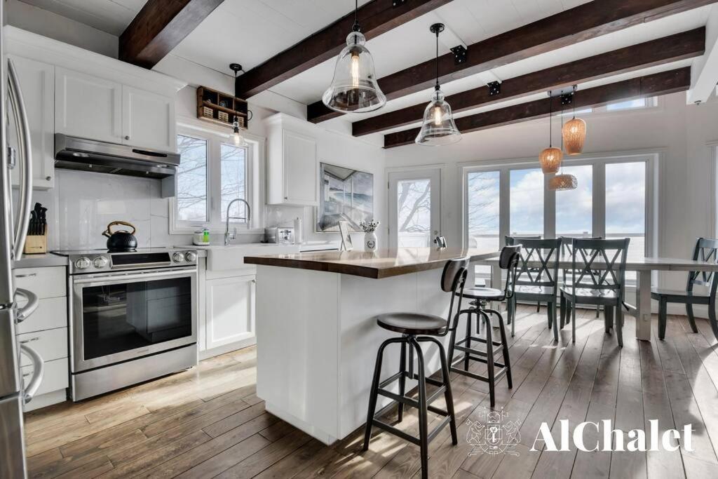 Vila Aelpha-M - Magnifique Vue Sur Le Fleuve Baie-Saint-Paul Exteriér fotografie