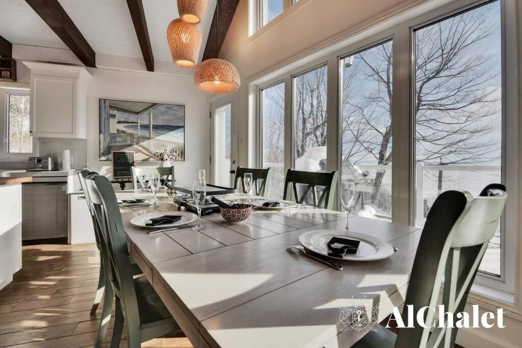 Vila Aelpha-M - Magnifique Vue Sur Le Fleuve Baie-Saint-Paul Exteriér fotografie